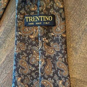 Trentino Hand Made Italy Paisley Silk Tie